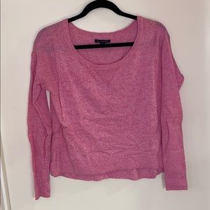 Pink cropped sweater